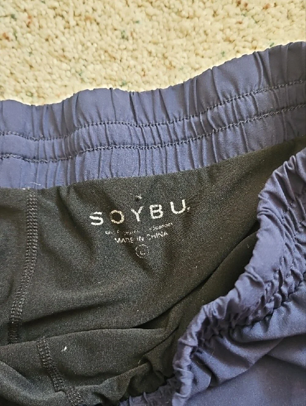 Soybu Navy Women's Athletic Running Shorts